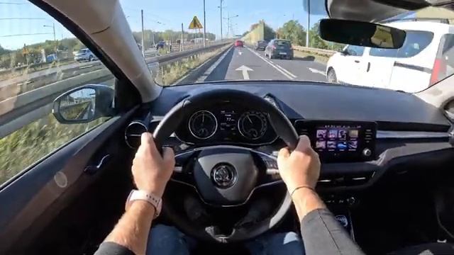 Новая Skoda Fabia 2025 10 TSI 115 hp POV Test Drive