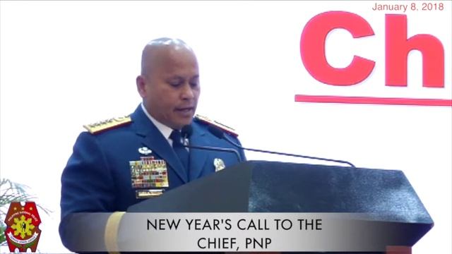 NEW YEAR'S MESSAGE OF THE CHIEF PNP (Jan. 8 2018)