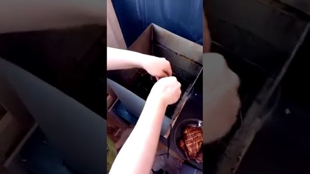 Копчёная курочка на стружке