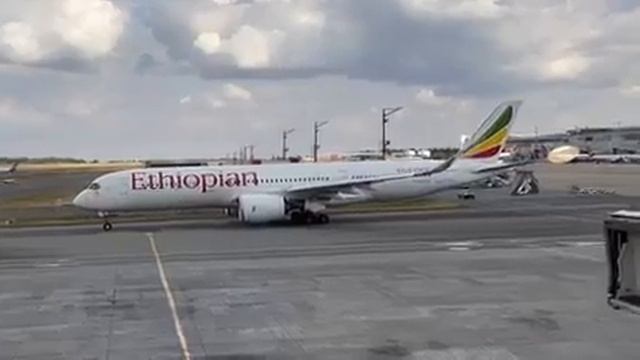 Ethiopian Airlines Airbus A350 900 at Johannesburg
