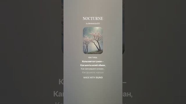 NOCTURNE... на стихи И.Северянина от DJ KON TAKTS