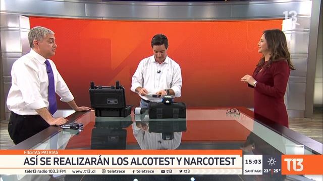 Así se realizan los alcotest y narcotest