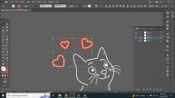 How to create Neon Cat Glow in Adobe Illustrator | Neon Artwork