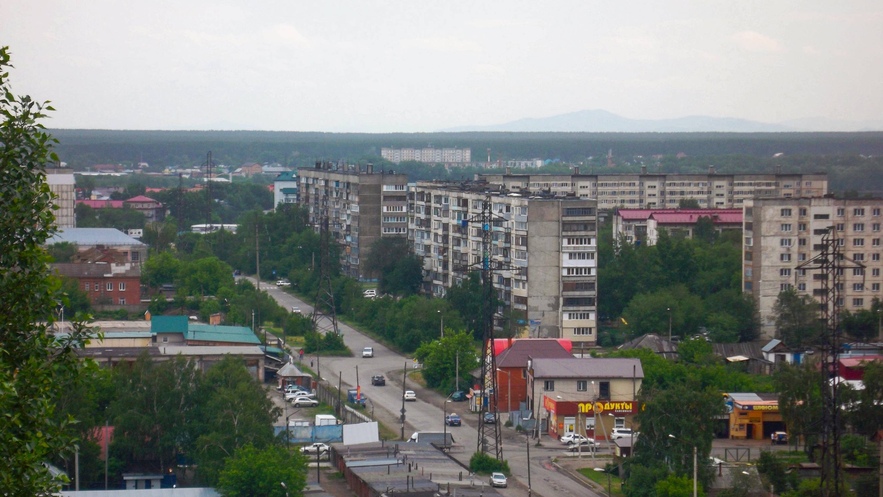 Бийск. Панорама города.