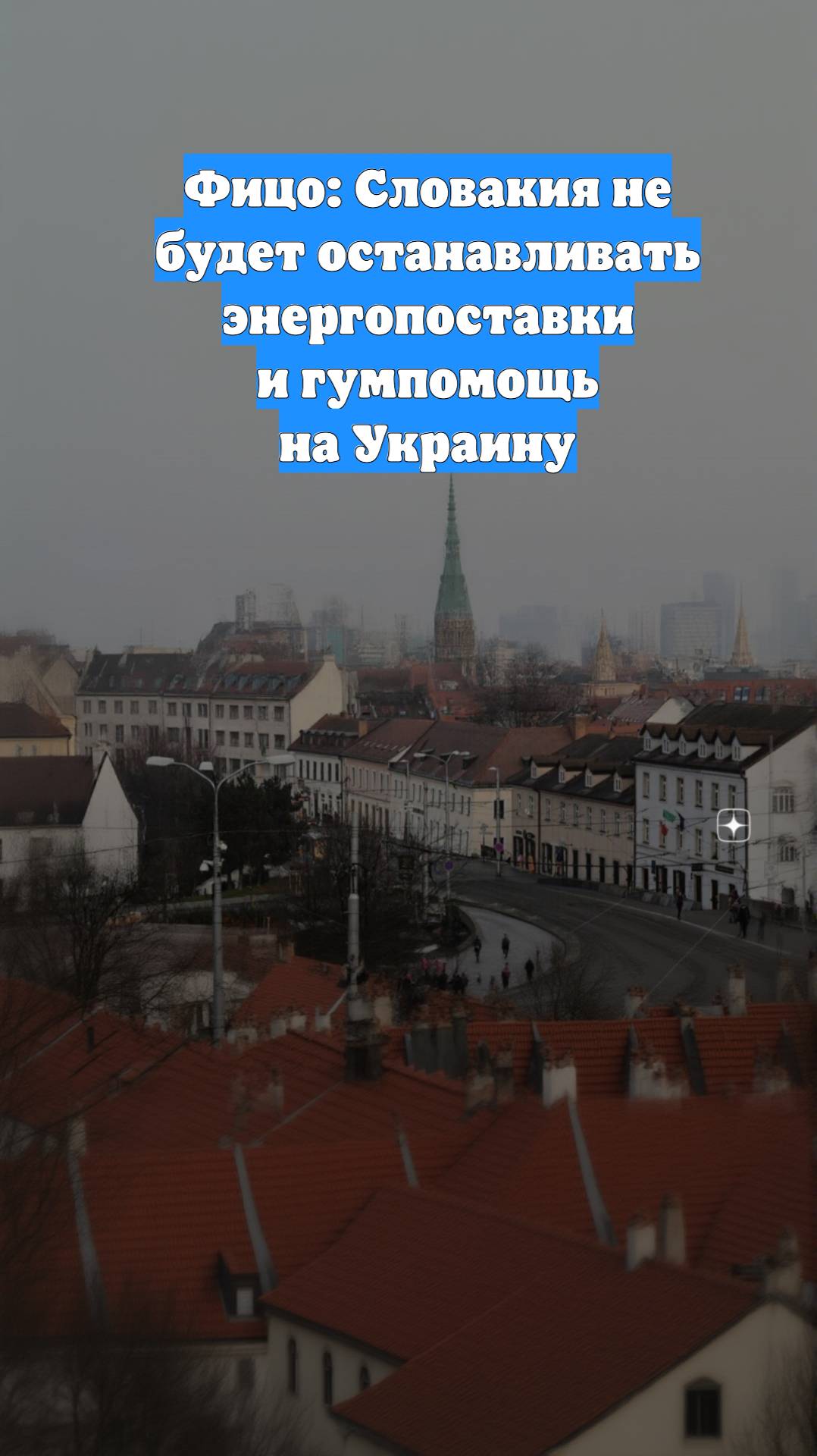 Фицо: Словакия не будет останавливать энергопоставки и гумпомощь на Украину