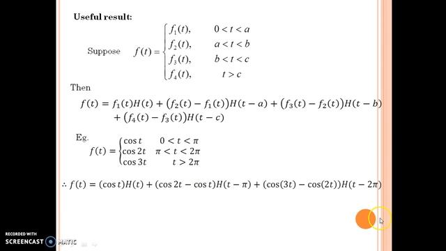 Mayur Gohil Laplace transforms Part 8 heaviside, dirac delta, error & error complementary function