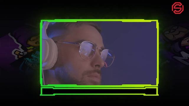 Neon Green Webcam Overlay