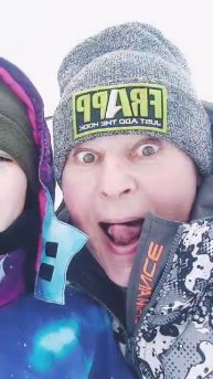 Дети на зимней рыбалке. Январь 2025г