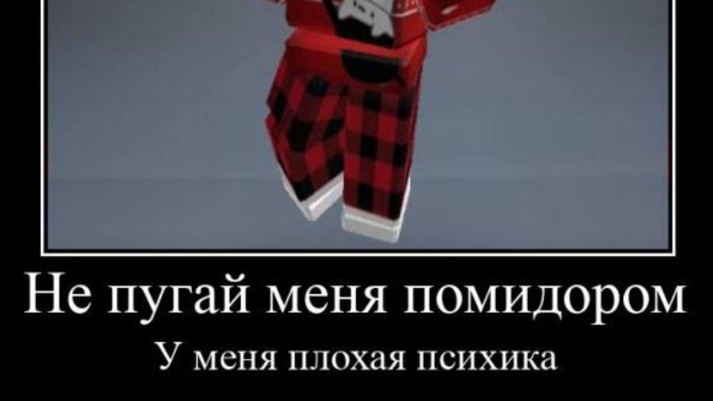 НЕ ПУГАЙ МЕНЯ ПОМИДОРОМ У МЕНЯ ПЛОХАЯ ПСИХИКА