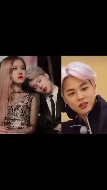 Jimin and Rose so cute .... hope and tae's reaction and Jimin reaction was so cute