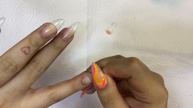 Neon Swirl Nails using Born Pretty Products