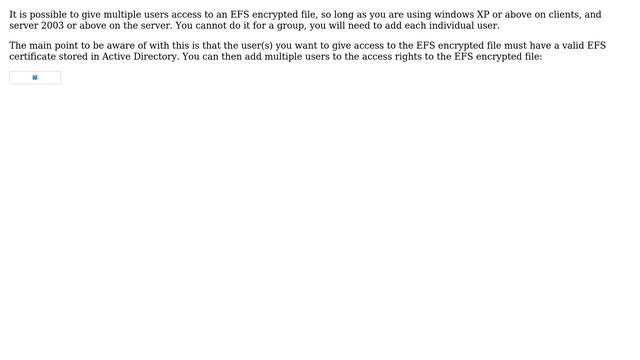 Can EFS be set on a per group basis? (3 Solutions!!)