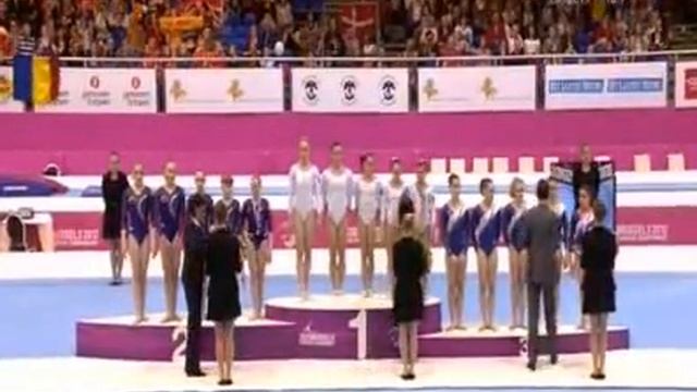 Women's Team Podium Ceremony - EC Brussels 2012