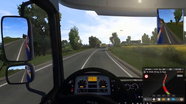 683.2 / ETS 2 V1.43 / MAN TGA / Утена (LT) - Выборг (RU).