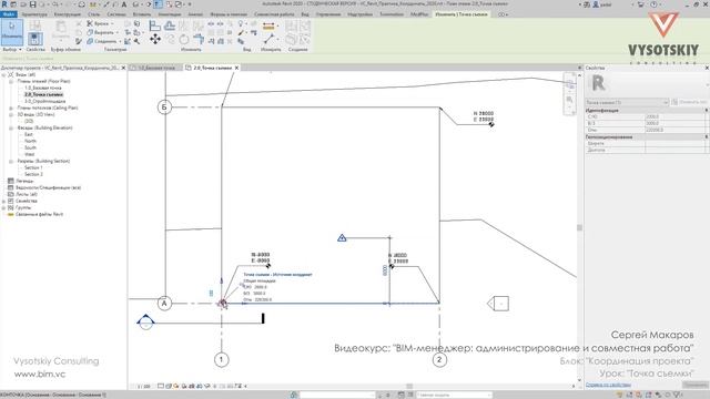 [Bim-Администрирование] Точка съемки