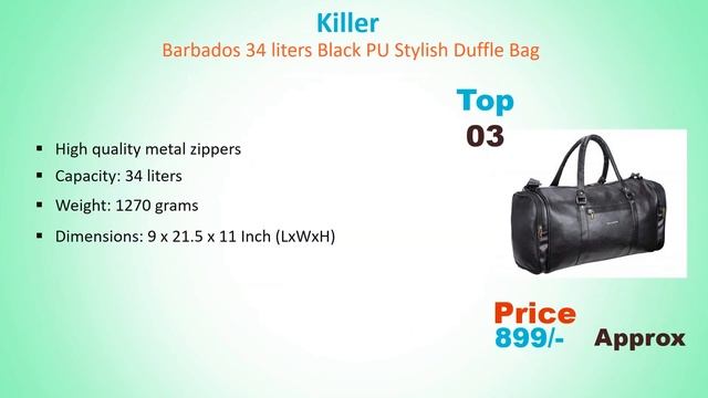 Best Duffle Travel Bag For In India With Price // Best Travel Bag In India//Bag //Luggage//Backpack