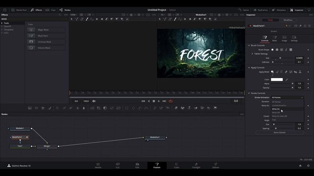 Write On HANDWRITING EFFECT Tutorial In Davinci Resolve