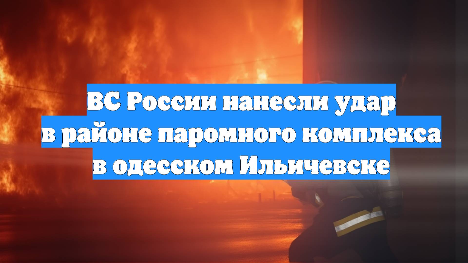 ВС России нанесли удар в районе паромного комплекса в одесском Ильичевске