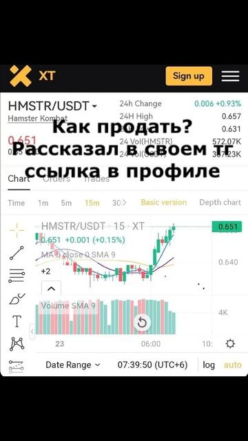 Уже можно продать хомяка! Рассказал в своем тгк, ссылка в профиле #hamsterkombat #хамстеркомбо