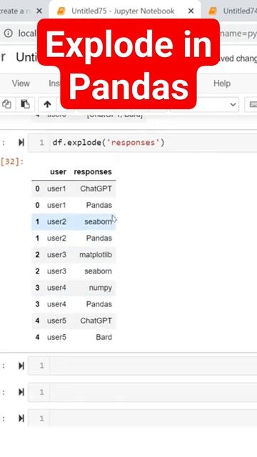 EXPLODE in Pandas #pandas #pandasseries #dataanalysis