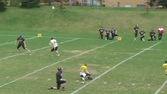 Mike Squires 6'4" 215lb  #80 Slot Receiver Waterloo Warriors Spring Camp 2010