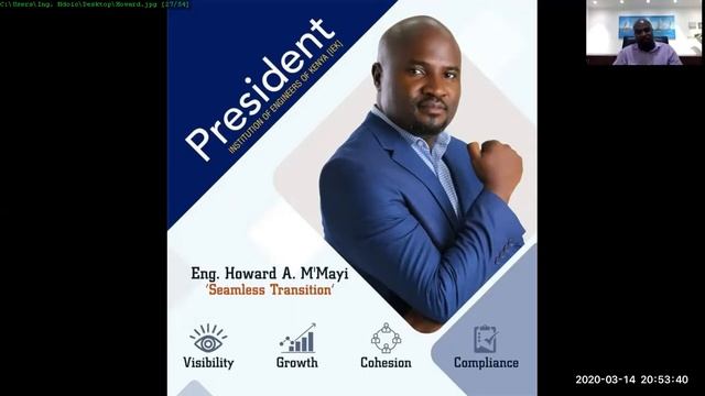 IEK 2020/2022 Elections. Eng. Howard M'MAYI.  Presidential Candidate Part 2