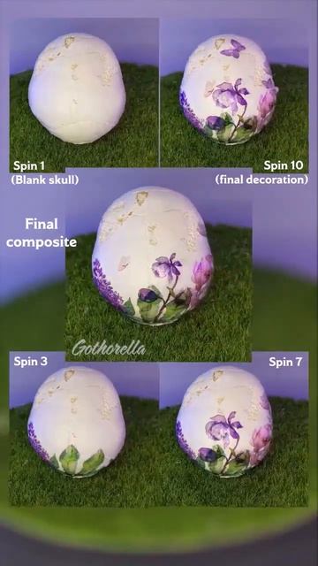 How I made flowers 'grow' on a skull 💀🌸