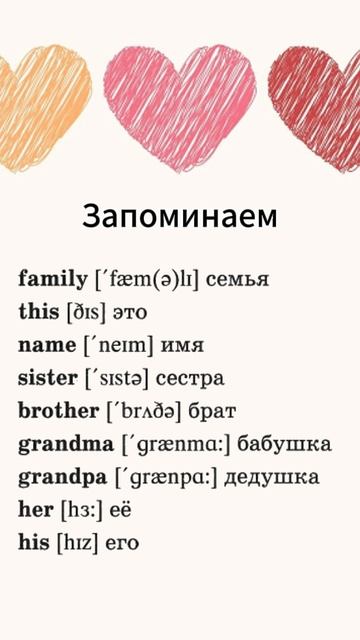 Запоминаем слова на английском языке