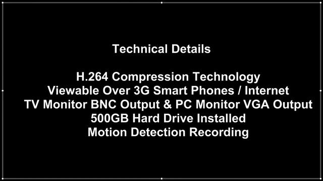 Zmodo PKD-DK4216-500GB H.264 Internet & 3G