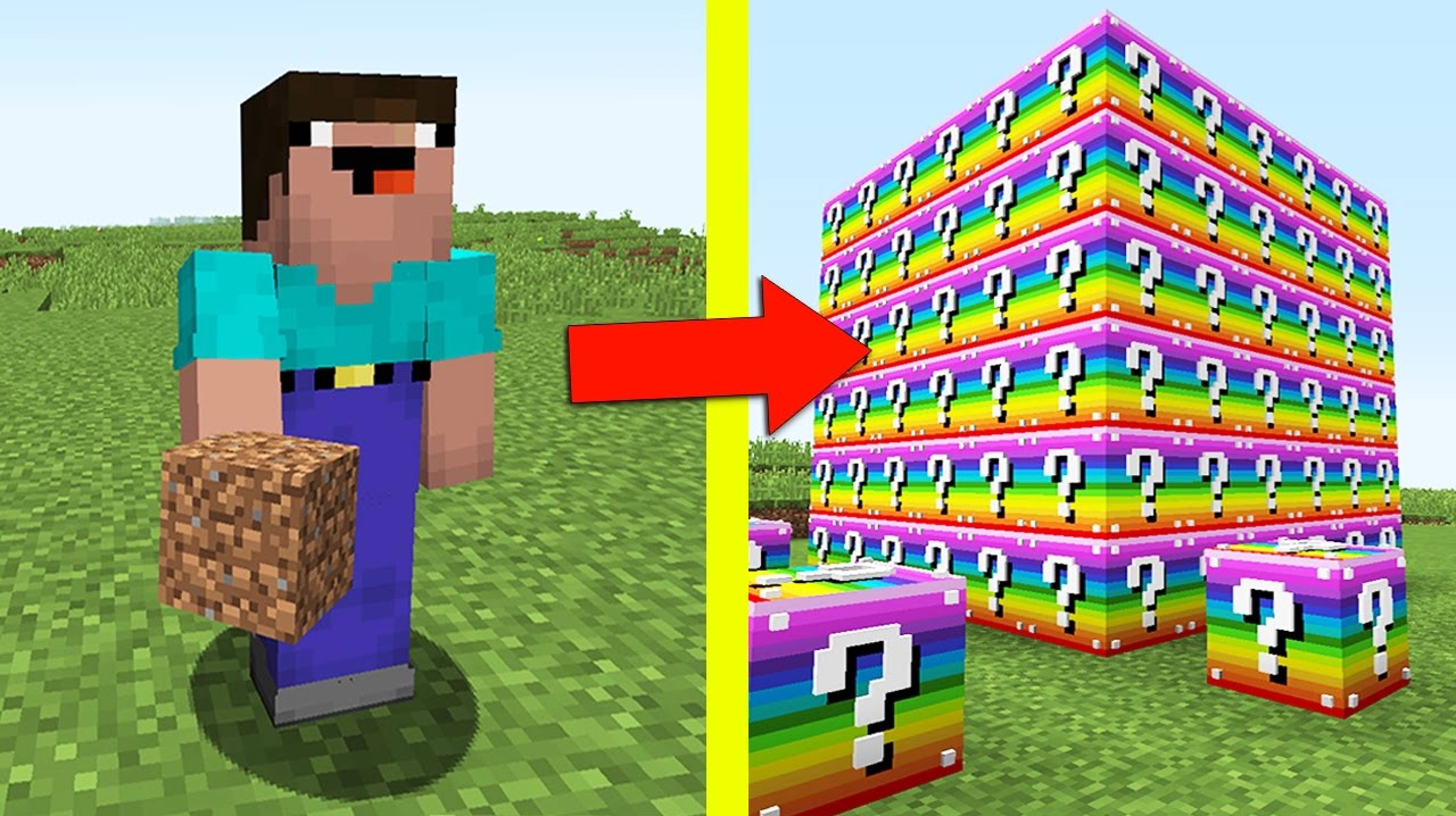 НУБ ПРОТИВ ЛАКИ БЛОКОВ В МАЙНКРАФТ 5 _ Мультик Майнкрафт Minecraft