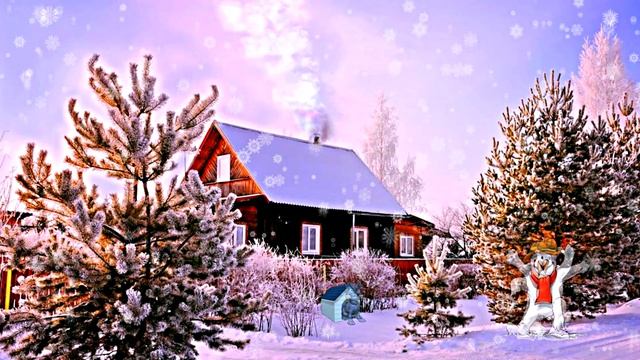 Видеофоны! Видеофон Зимний! Зимнее утро 1 от Киностудии Мудрого Кота Тимофея!