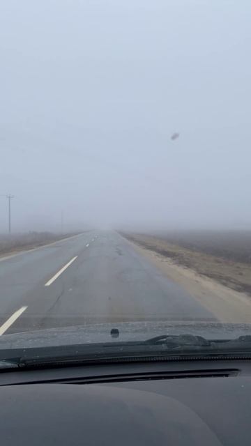 Дорога, туман, гололед