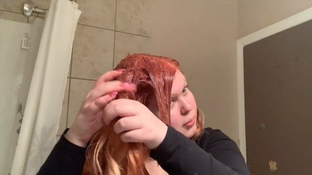 Dyeing my hair peach| First video