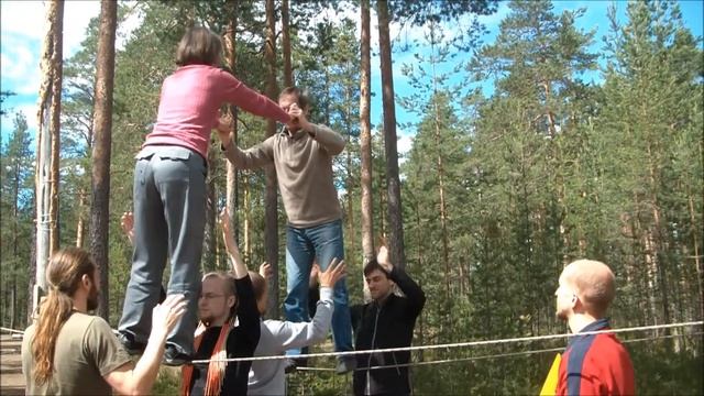 Веревочный курс Равновесие 22 июня 2014  Фрагмент 1