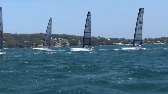 2017/2018 Harken Forward WIP Australian International A Class Catamaran Championship Day 4 Race 1