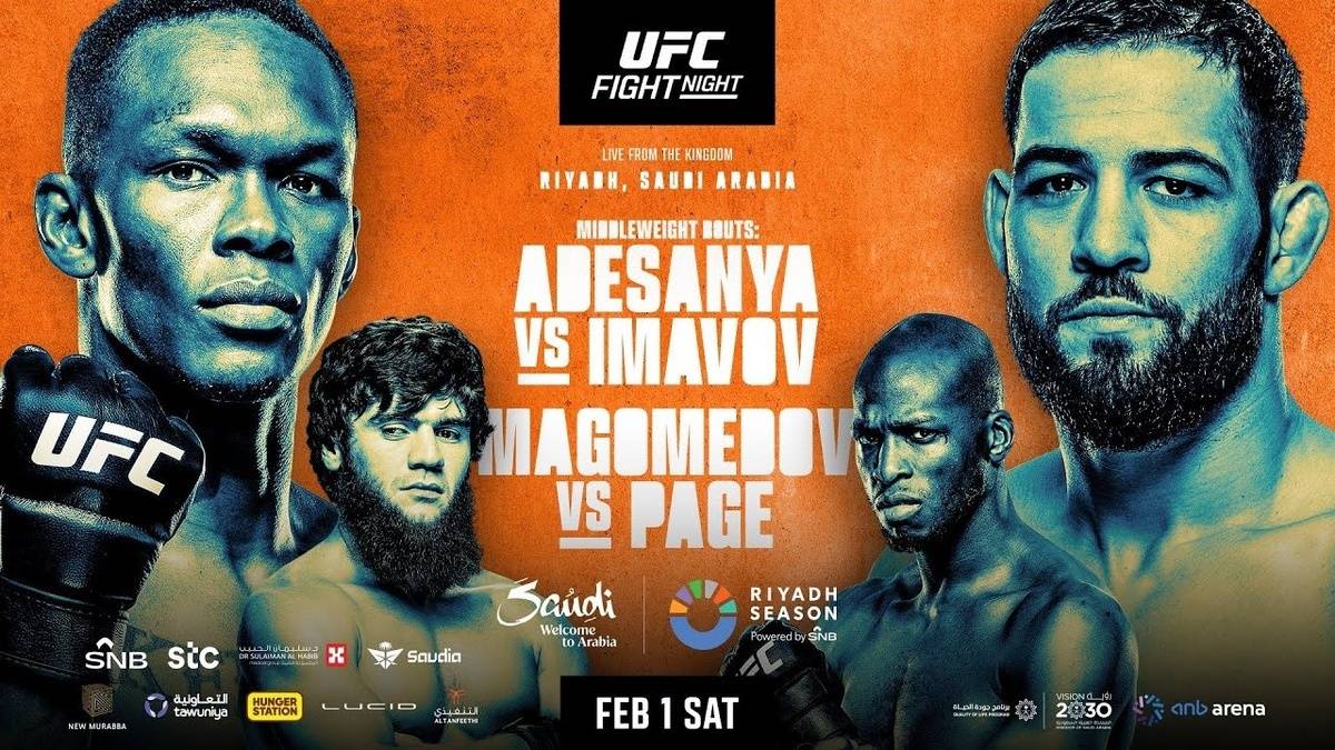 UFC FIGHT NIGHT: Адесанья vs Имавов Прямая Трансляция