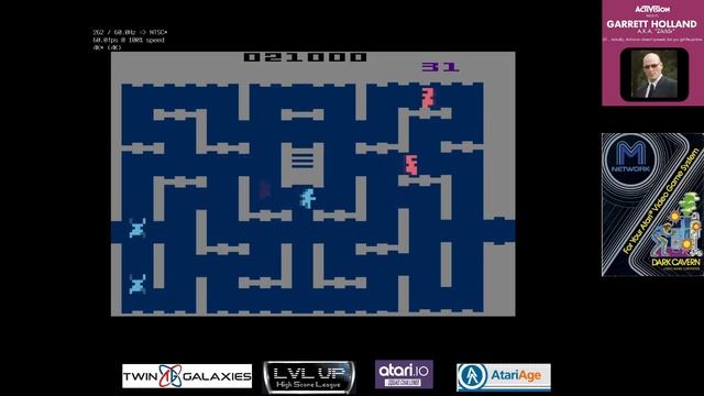 Atari 2600 EMU - Dark Cavern - Game X B/X - 317,000