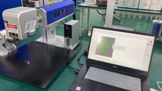 Fiber laser marking machine with CCD camera positioning