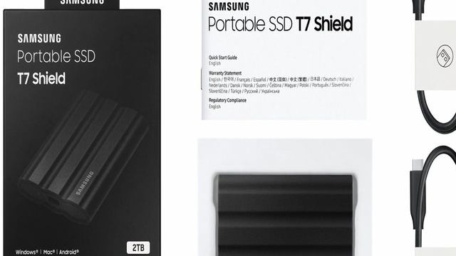 Внешний SSD диск Samsung T7 Shield 2.0 Tb - краткий обзор