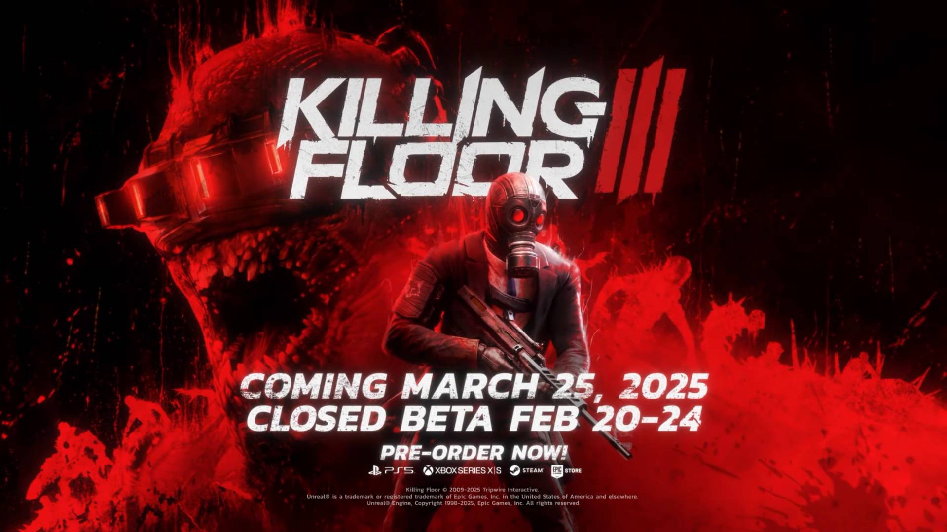 Killing Floor 3 - Closed Beta Announcement Trailer. Трейлер третьей части хорошей игры.