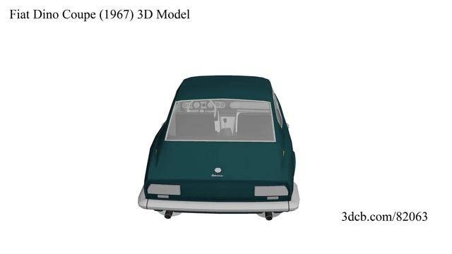 Fiat Dino Coupe (1967) 3D Model