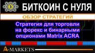 Стратегия для торговли на форекс и бинарными опционами Matrix ACRA