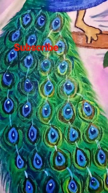 #fabric#peacock#painting #shorts#youtube