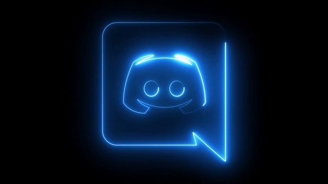 Free Discord logo glowing neon lines Loop Animated Background by Motion Made