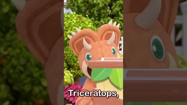 Triceratops The Dinosaur! 🦖🦕 #bebefinn #viralkidsvideo #shorts #video