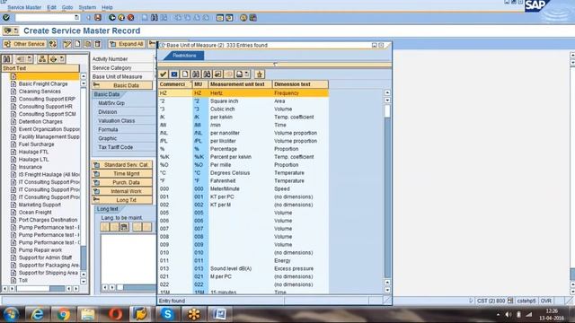 SAP MM Beginners - Process of Creating Service Master in SAP Material Management