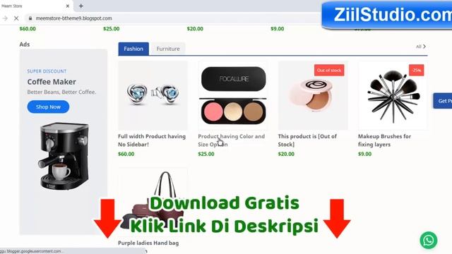 AMAZING GRATIS   Download template toko online blogger bisa dipake selamanya