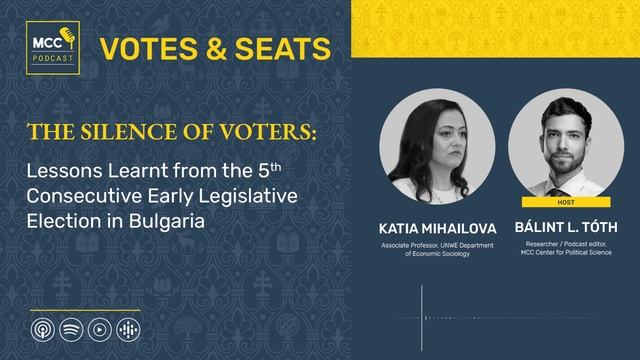 MCC Votes & Seats | The Silence of Voters: 5th Consecutive Early Legislative Election in Bulgaria