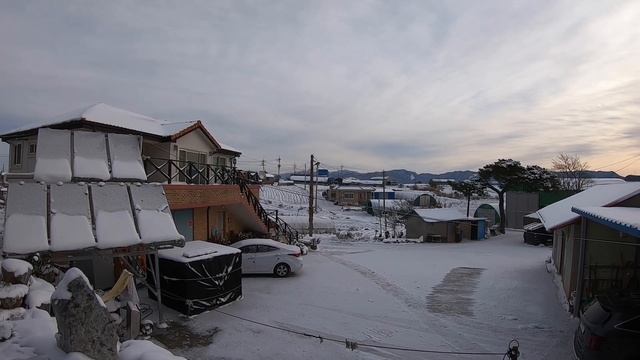 Korea covered in snow