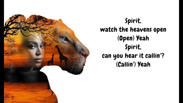 Beyoncé - SPIRIT (Lyrics) (The Lion King)